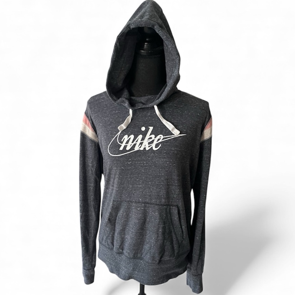 Nike gray lightweight hooded pullover